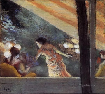  Cafe Painting - at the cafe des ambassadeurs 1885 Edgar Degas